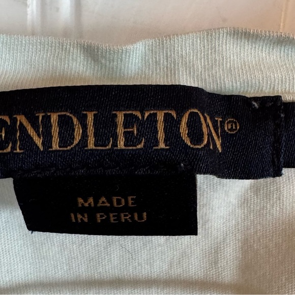 Pendleton Soft Mint Women's Short Sleeve Tee Shirt Scoop Neck Size Medium - Picture 2 of 7